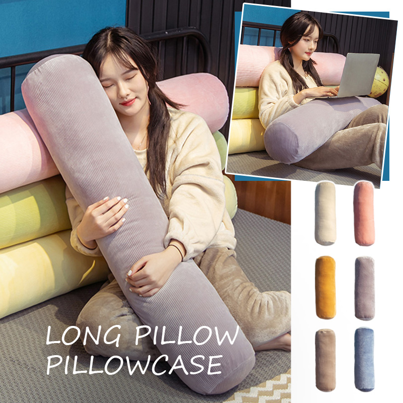 Bolster Cushion Round - ปลอกหมอนทรงกระบอกยาวเนื้อนุ่ม ไม่มีไส้ใน ผ้าคอร์ดูรอย ปลอกหมอนอิงที่นุ่มสบาย ปลอกหมอนรองคอ หมอนม้วนรองศีรษะ