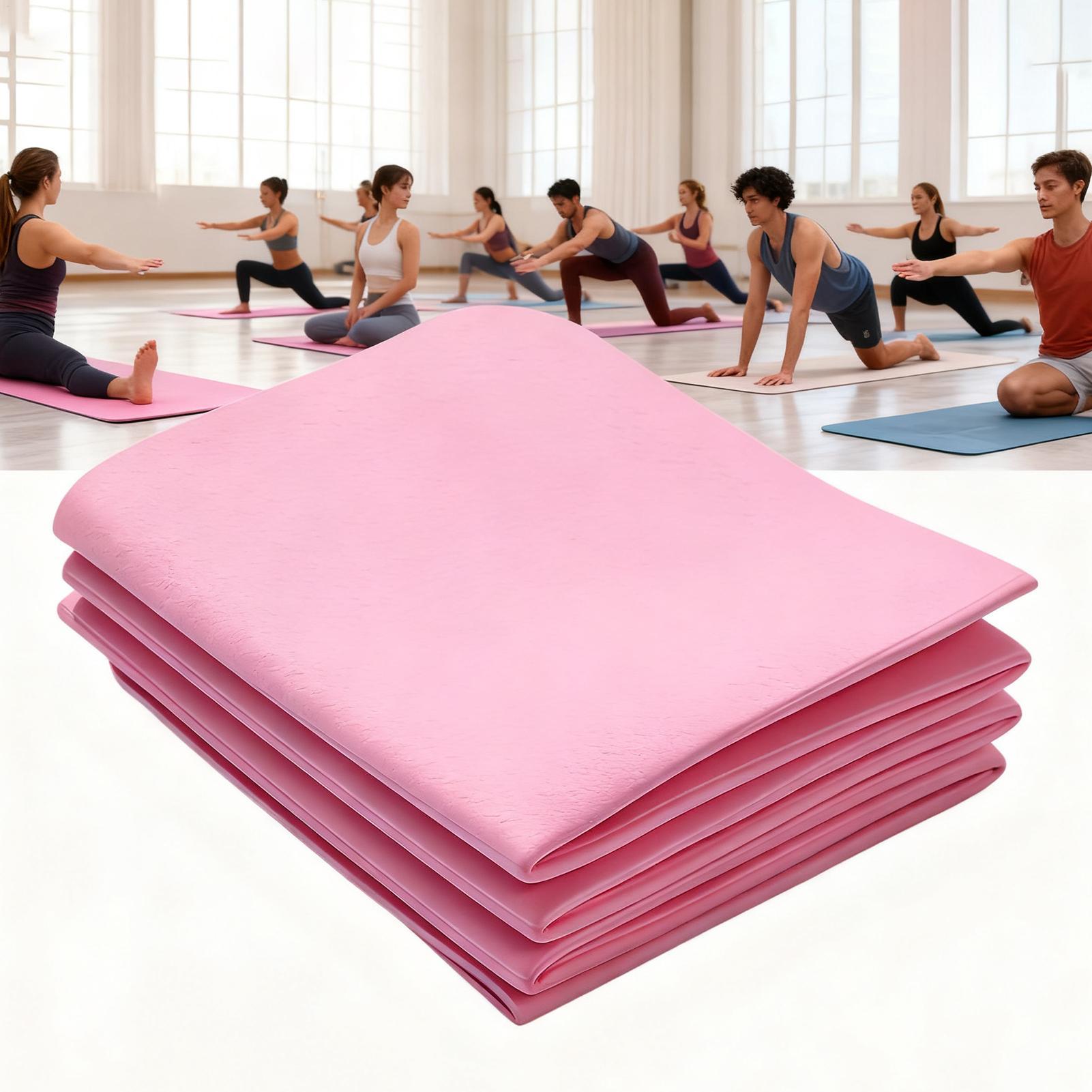 Pilates X Yoga - เสื่อโยคะแบบพับได้สำหรับการเดินทาง 72 X 24 นิ้ว แบบพกพา