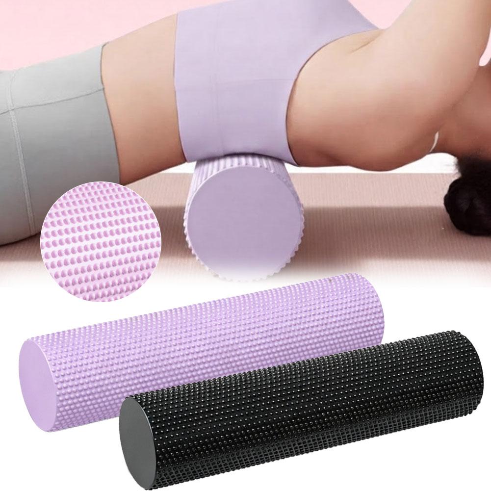 Pilates Yoga Roller - ลูกกลิ้งโฟมโยคะ EVA ความหนาแน่นสูง 45 ซม. สำหรับฟิตเนส