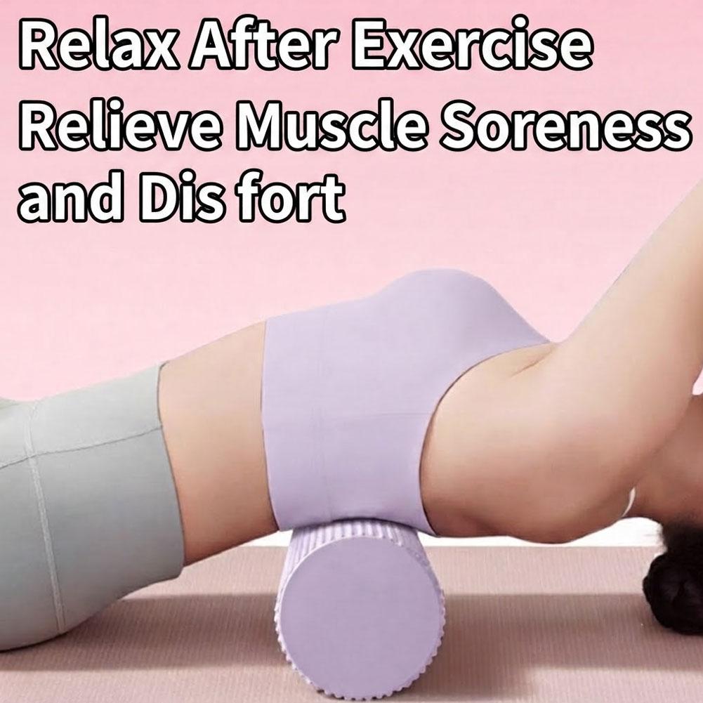Pilates Yoga Roller - ลูกกลิ้งโฟมโยคะ EVA ความหนาแน่นสูง ลูกกลิ้งโยคะพิลาทิส ลูกกลิ้งโฟมออกกำลังกาย ลูกกลิ้งนวดหลัง