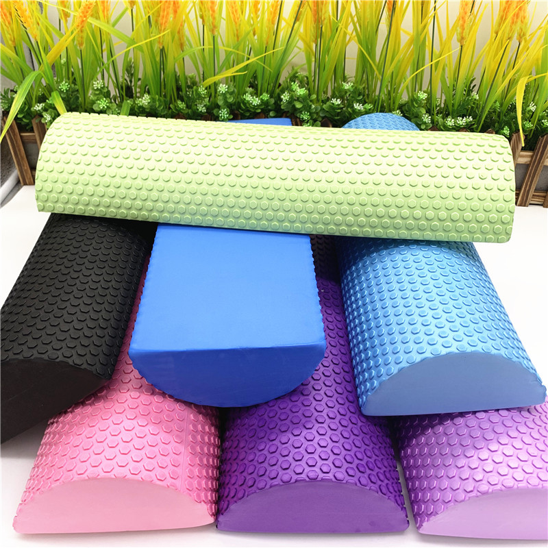 Pilates Yoga Roller - 30/45 ซม.ครึ่งรอบ EVA นวดโฟม Roller โยคะพิลาทิสฟิตเนสอุปกรณ์