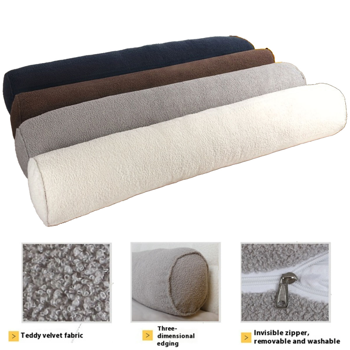 Bolster Cushion Round - รอบปลอกหมอนยาวสนับสนุนศัลยกรรมกระดูกพยาบาลการตั้งครรภ์ Pedicure ความงามคอหมอนโซฟาเบาะ Candy หมอน
