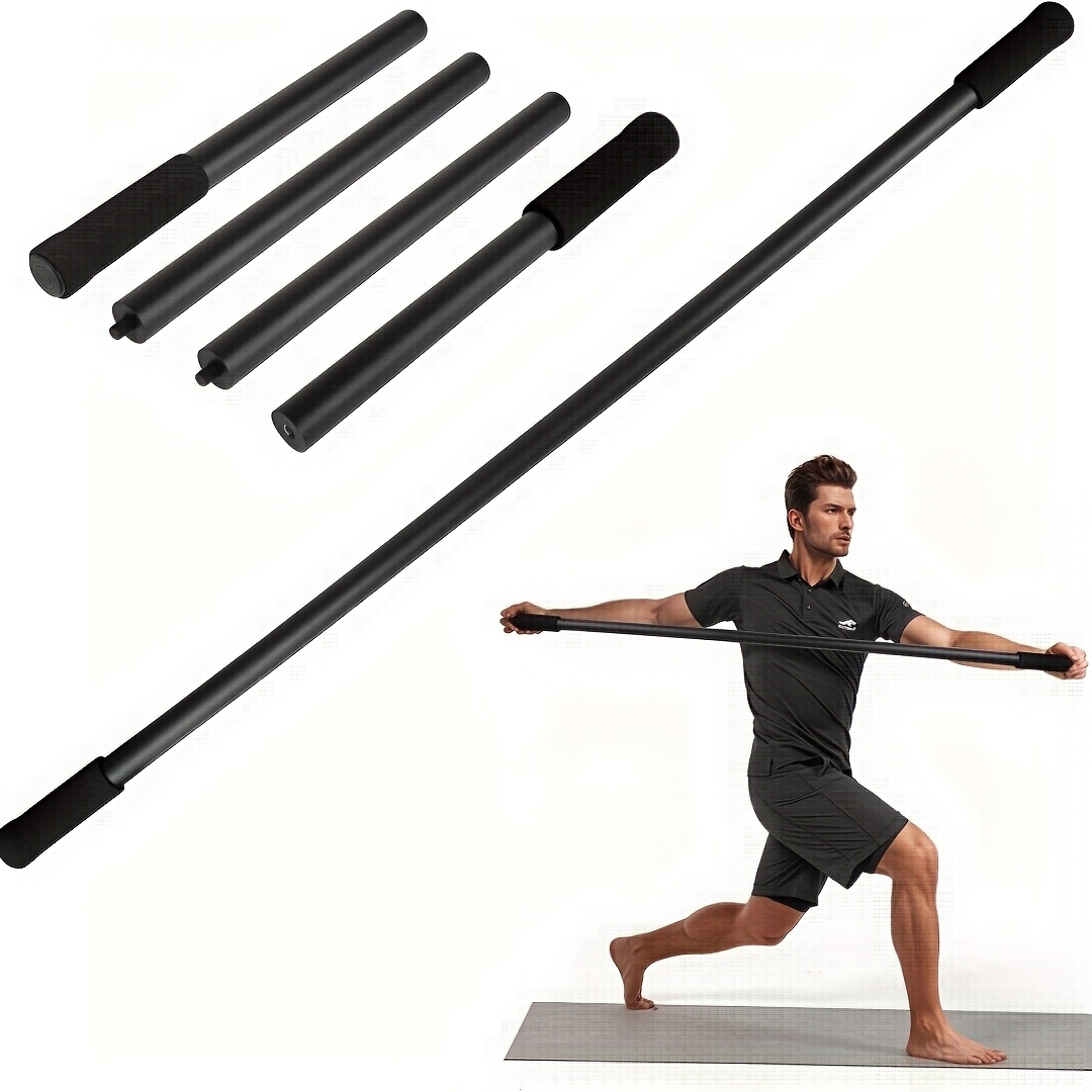 Pilates Yoga Barre - ไม้โยคะแบบถอดได้ ปรับความยาวได้ บาร์แก้ไขท่าพิลาทิส ไม้ยืดออกกำลังกายแบบพกพา สำหรับฝึกโยคะ พิลาทิส