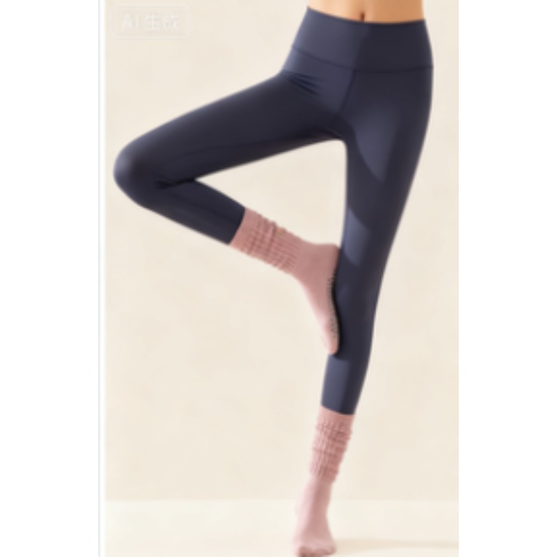 ถุงเท้าโยคะผ้าฝ้ายกันลื่นสำหรั - Pilates Yoga Youtube บทวิจารณ์และราคา