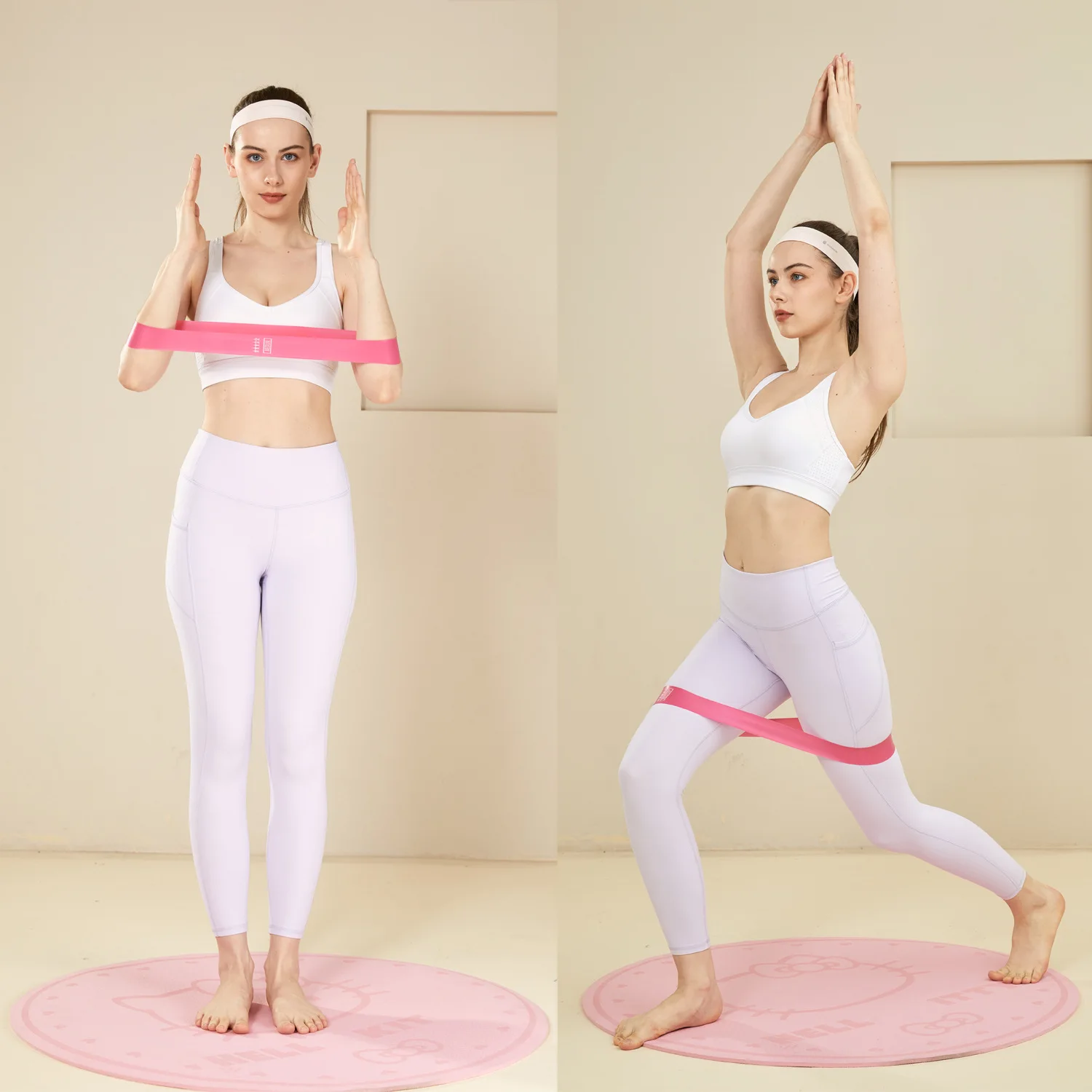 ยางยืดออกกําลังกายแบบยืดหยุ่น  - Pilates And Yoga Difference บทวิจารณ์และราคา