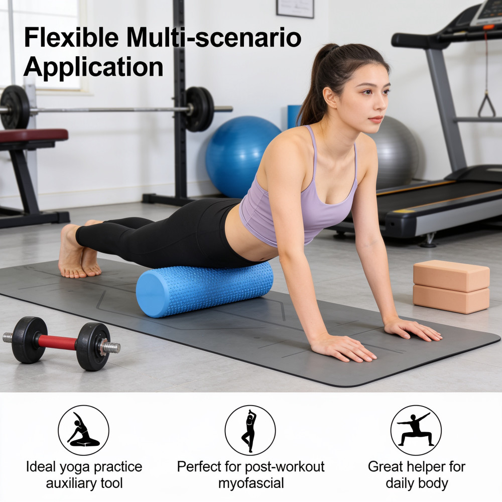ลูกกลิ้งโยคะทรงกลมทำจากโฟม EVA - Pilates Yoga Roller บทวิจารณ์และราคา