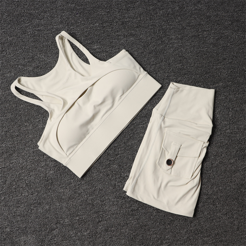 กางเกงขาสั้นออกกําลังกายชุดโยค - Pilates Yoga Set บทวิจารณ์และราคา