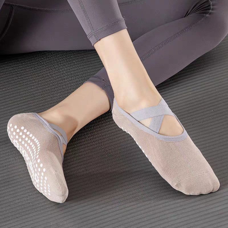 ถุงเท้าโยคะสำหรับผู้หญิงมืออาช - Pilates Yoga Youtube บทวิจารณ์และราคา