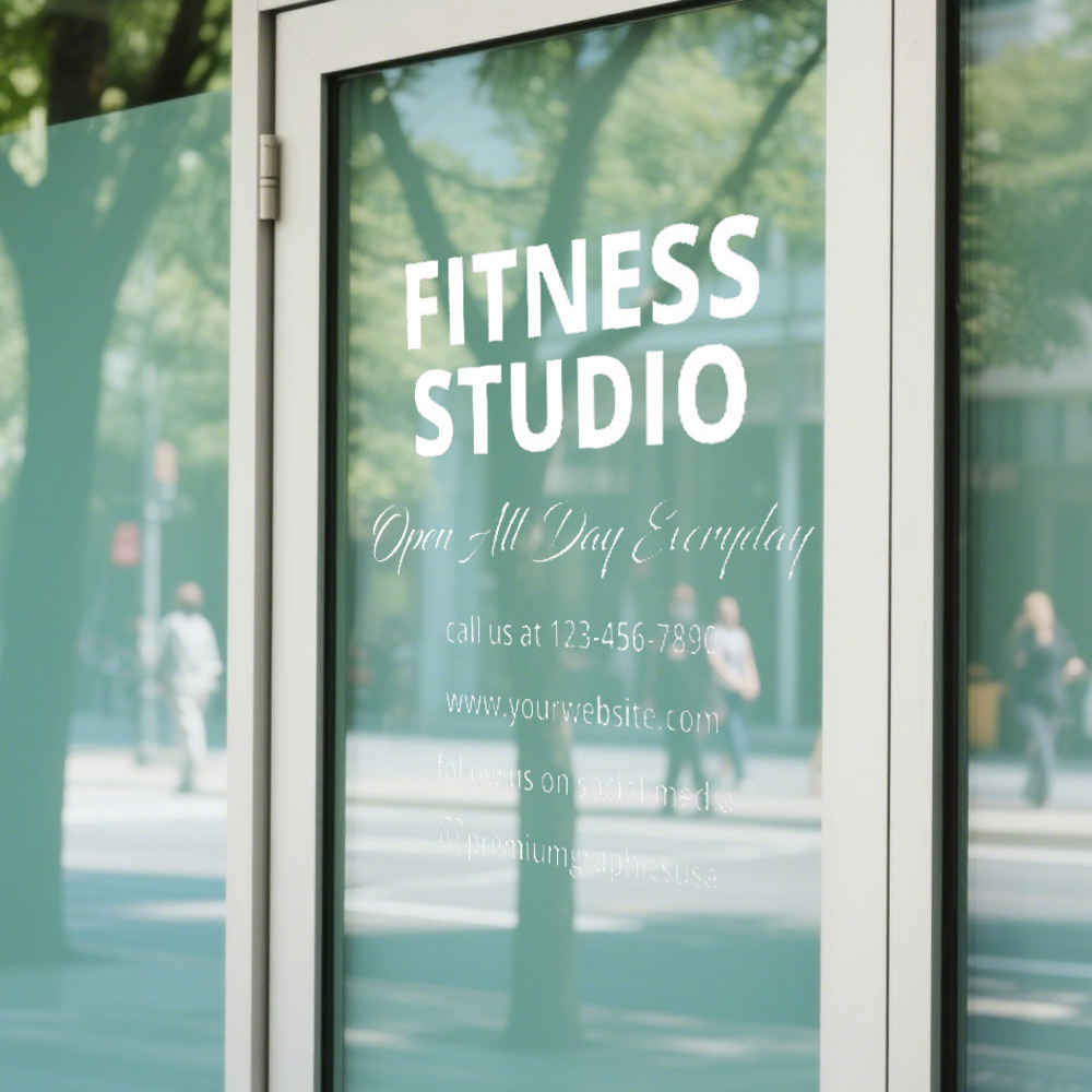 สติกเกอร์หน้าต่างสตูดิโอที่ปรั - Pilates X Yoga บทวิจารณ์และราคา