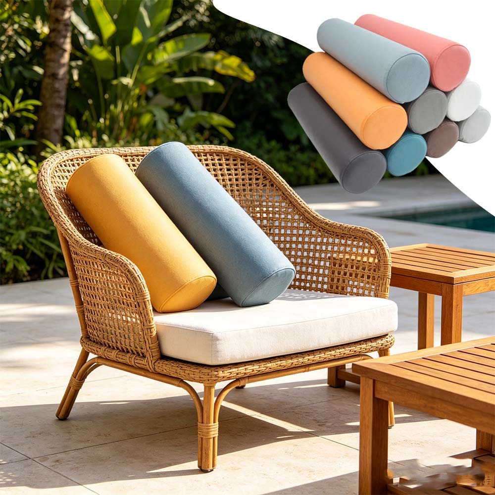 หมอนรองหลังทรงกระบอกเพื่อสุขภา - Bolster Cushion Round บทวิจารณ์และราคา