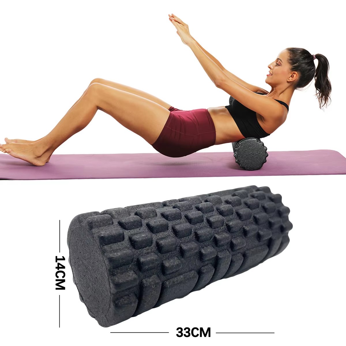 30/33 ซม.ฟิตเนสโฟม Roller ลูกก - Pilates Yoga Roller บทวิจารณ์และราคา