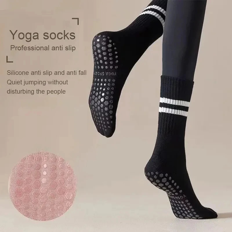 1/2/3คู่ ถุงเท้ากีฬา ผ้าฝ้าย ค - Pilates Yoga Youtube บทวิจารณ์และราคา