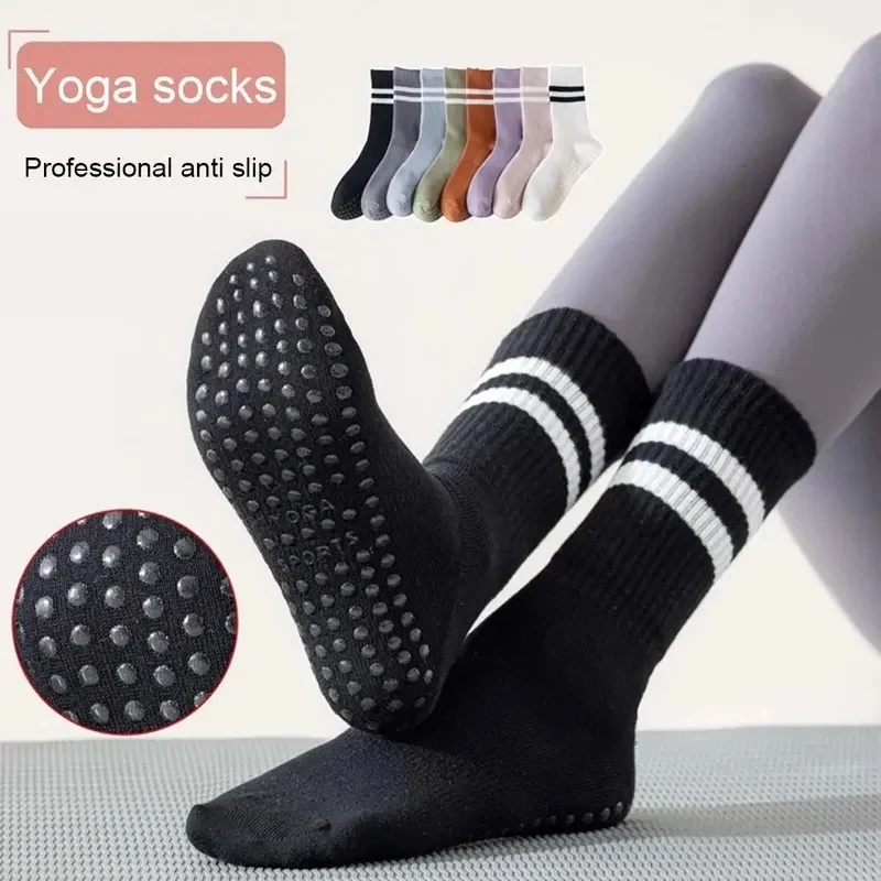 1/2/3คู่ ถุงเท้ากีฬา ผ้าฝ้าย ค - Pilates Yoga Youtube บทวิจารณ์และราคา