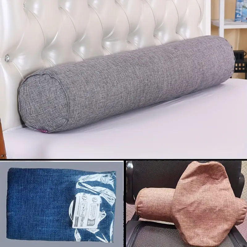 ปลอกหมอนผ้าลินิน 1 ชิ้น, ปลอกห - Bolster Cushion Round บทวิจารณ์และราคา