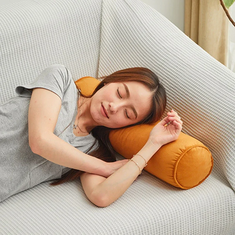 รอบหมอนเตียงที่ถอดออกได้ม้วนหั - Bolster Cushion Round บทวิจารณ์และราคา