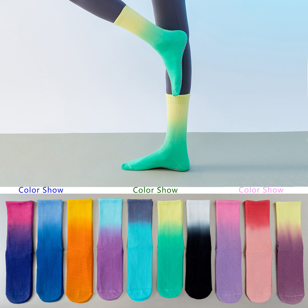 ผู้หญิงที่มีสีสันกีฬาถุงเท้าผ้ - Pilates Yoga Youtube บทวิจารณ์และราคา