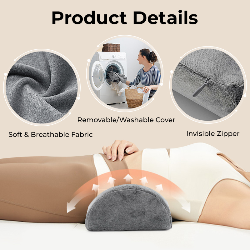 หมอนรองร่างกายทรงครึ่งวงกลมสำห - Bolster Cushion Round บทวิจารณ์และราคา
